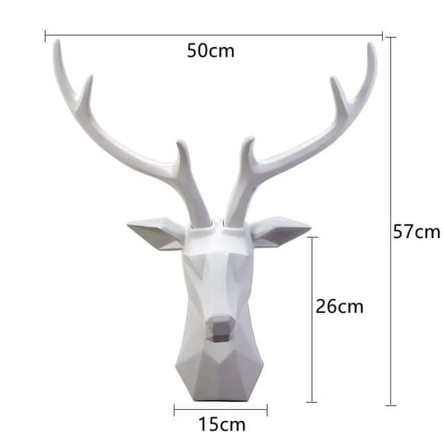 3D Geometrischer Hirschkopf Wanddeko - Modernes Design