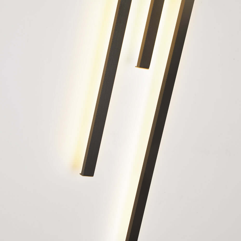 Moderne Industrielle LED-Wandleuchte Gold Schwarz