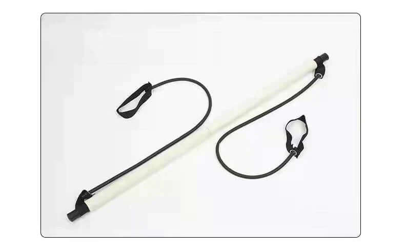 Pilates Stange mit Widerstandsbändern