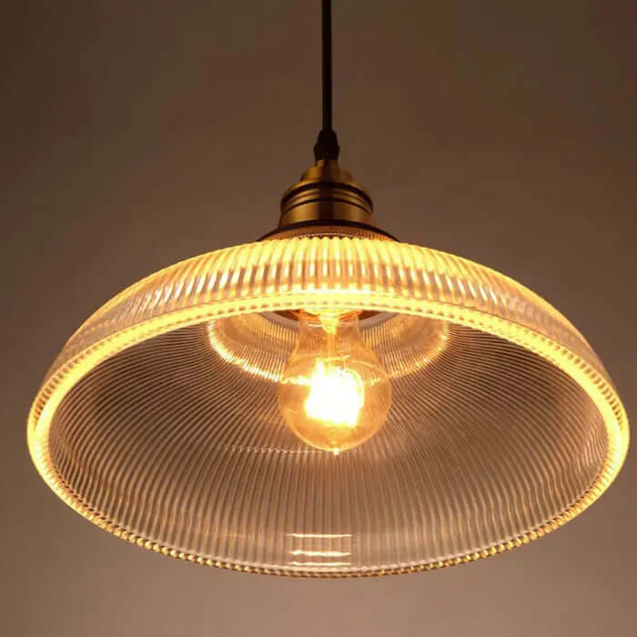 Elegante Glas-Hängeleucht - 120cm