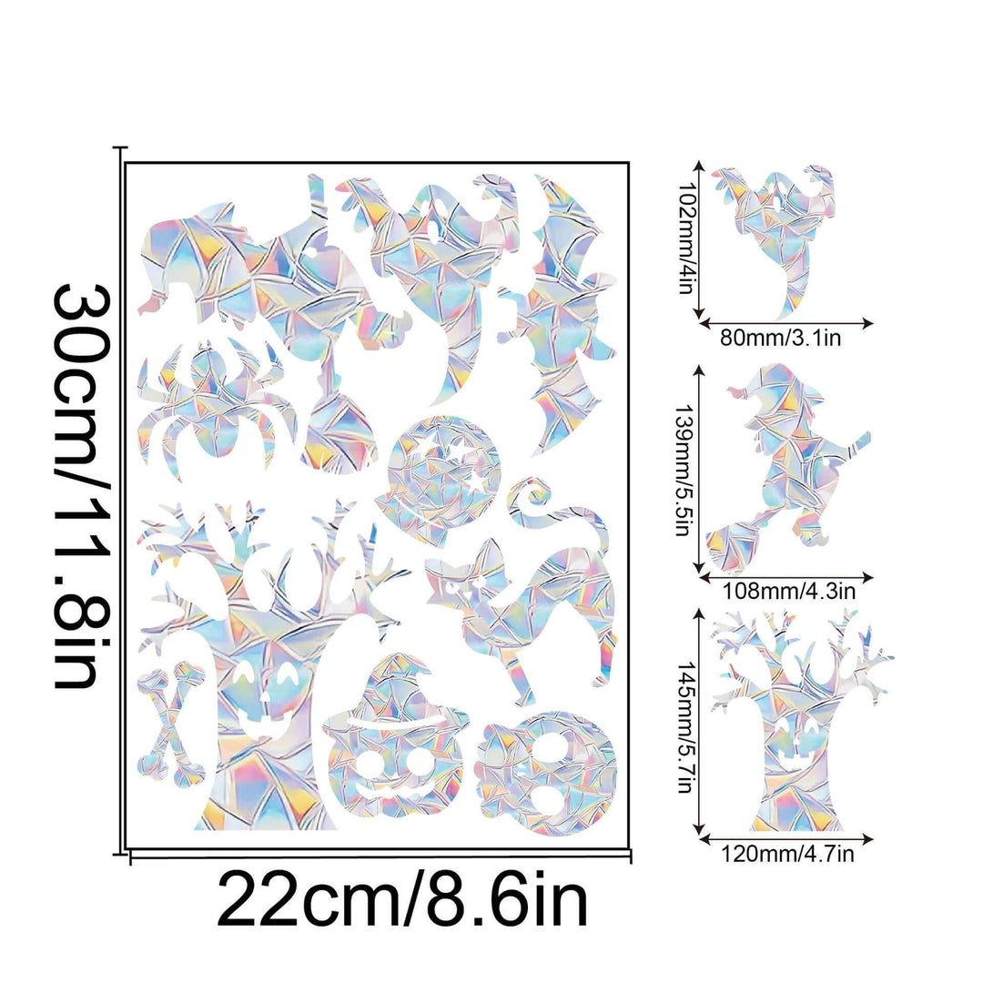 Regenbogen-Fensterdeko - Selbstklebend, Bunt, Dekorativ