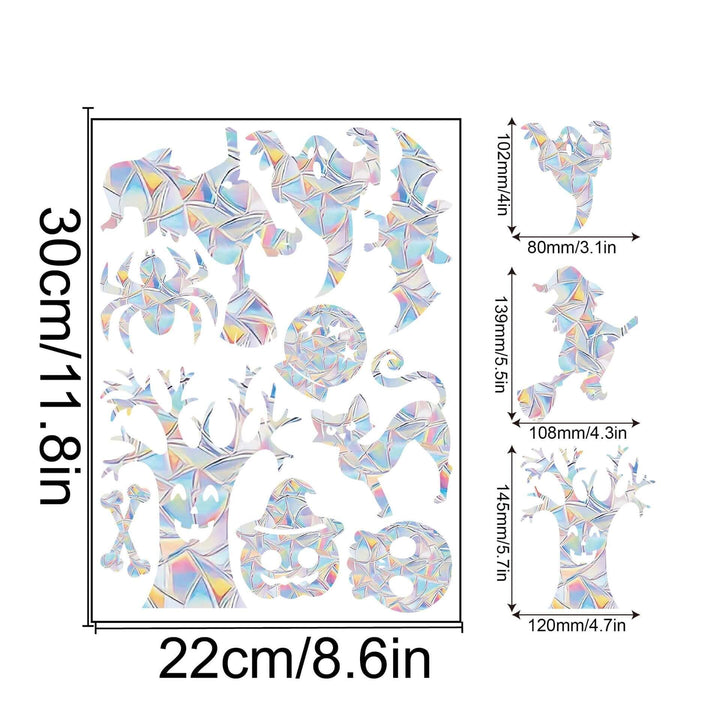Regenbogen-Fensterdeko - Selbstklebend, Bunt, Dekorativ