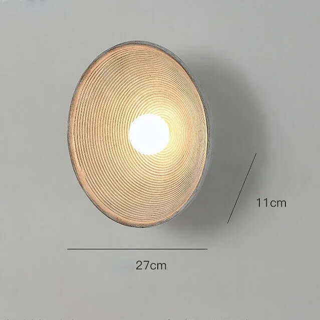 Japanische Wandleuchte Harz 27cm