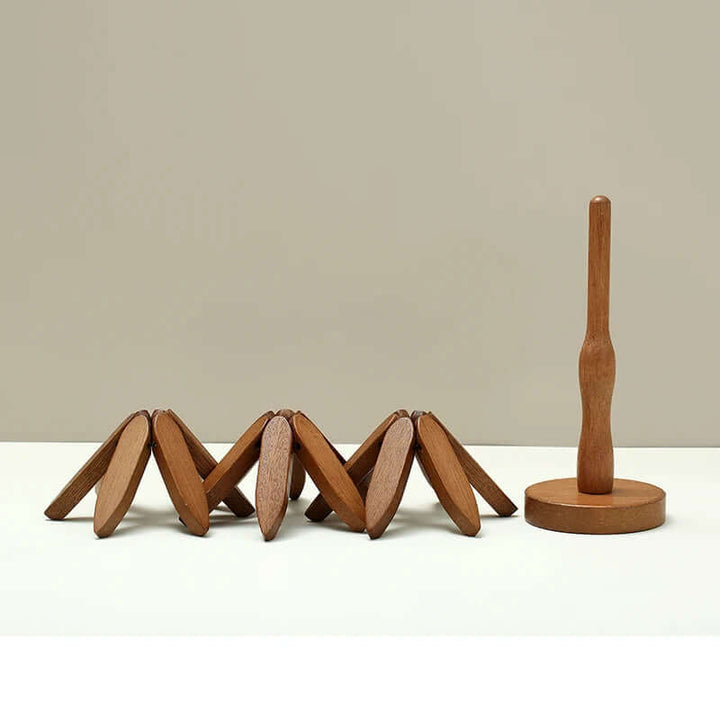 Holzbäume Untersetzer Set - Tischschutz Deko