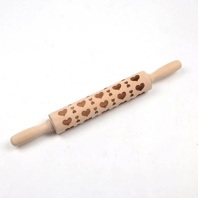 Geprägte Teigrolle - Holz - 43 cm