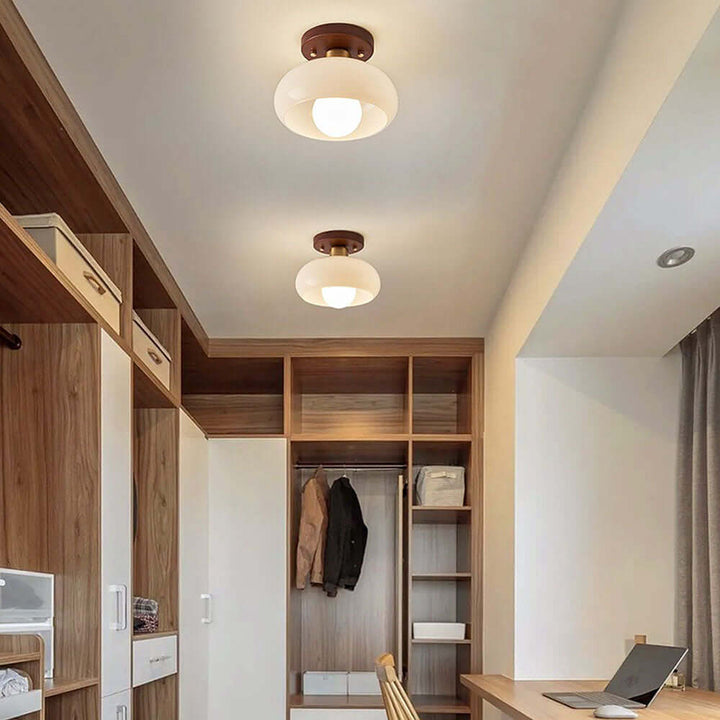 Vintage Weiße Kleine Deckenleuchte Flur