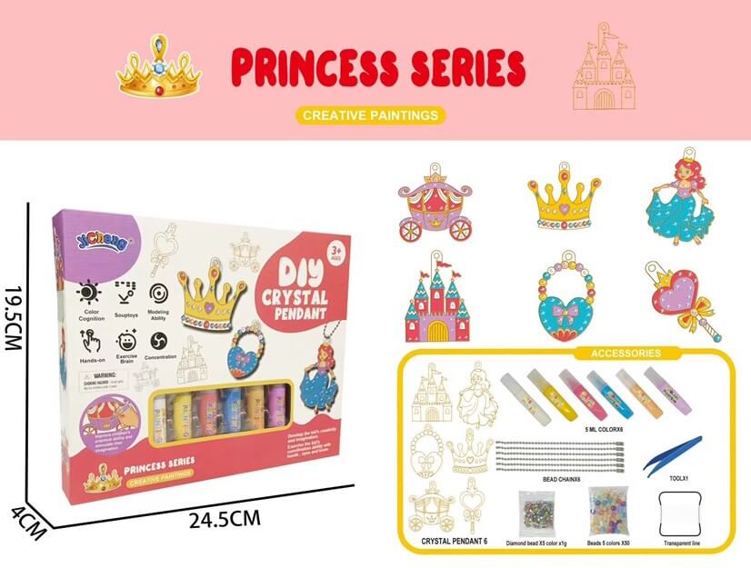 DIY Schlüsselanhänger Set - Glitzerndes Malvergnügen