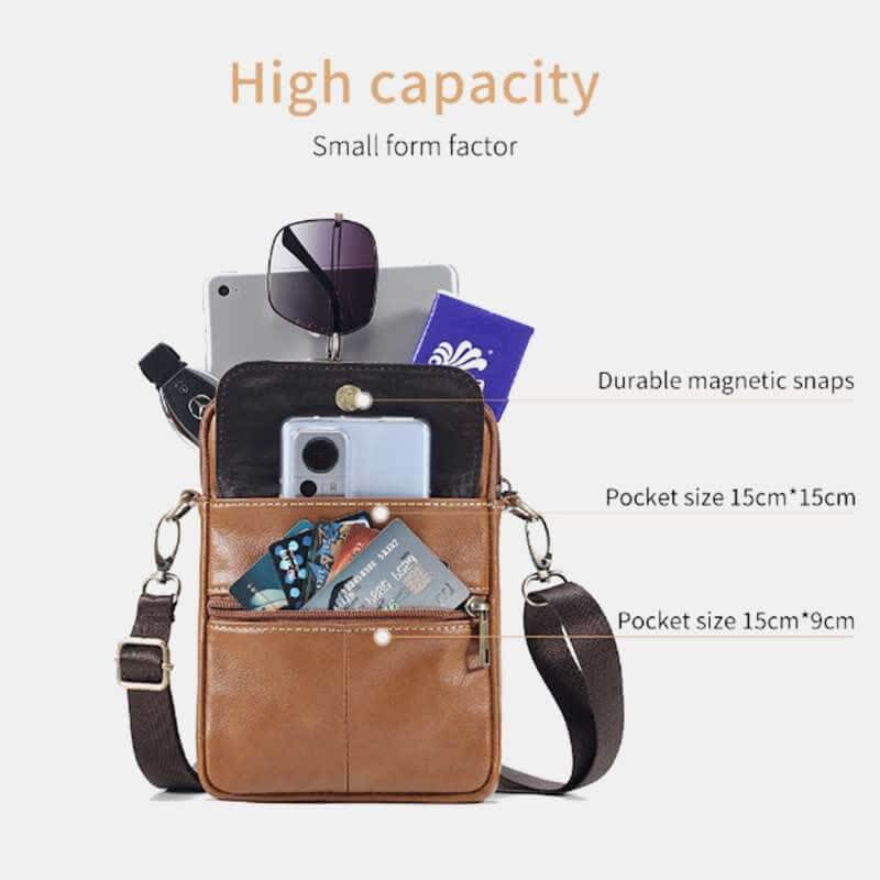 Leder Umhängetasche Herren