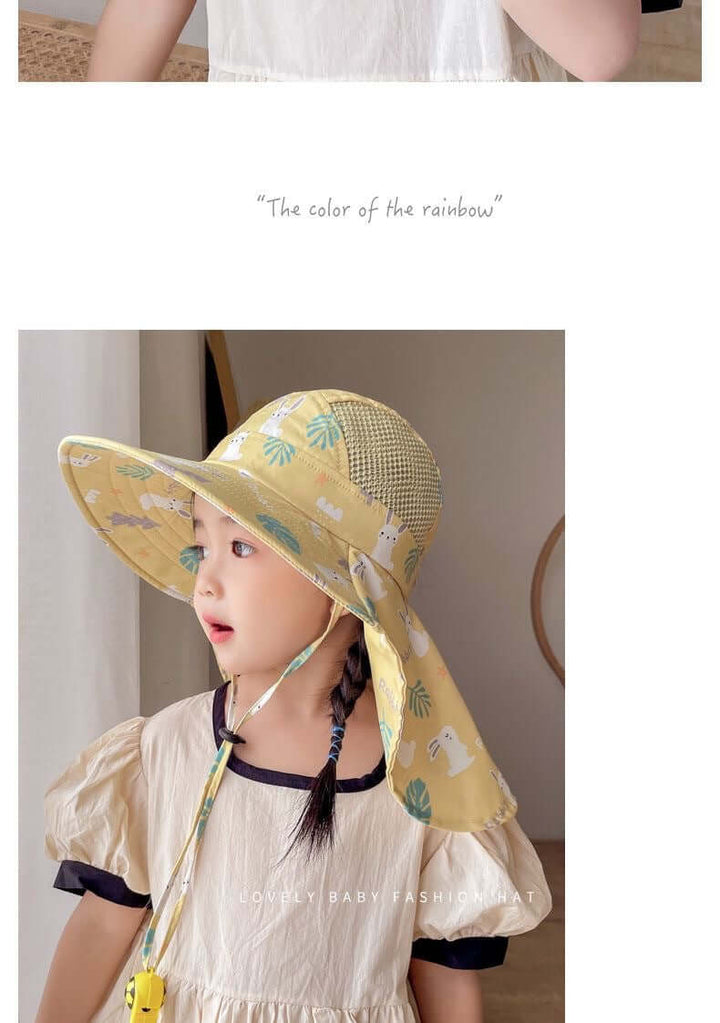 Sonnenhut Kinder Anti-UV mit Pfeife - Schutz für Sommertage