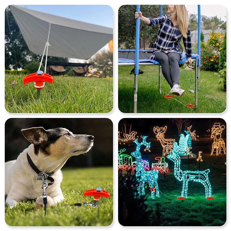 16er Set Schraub-Zeltheringe