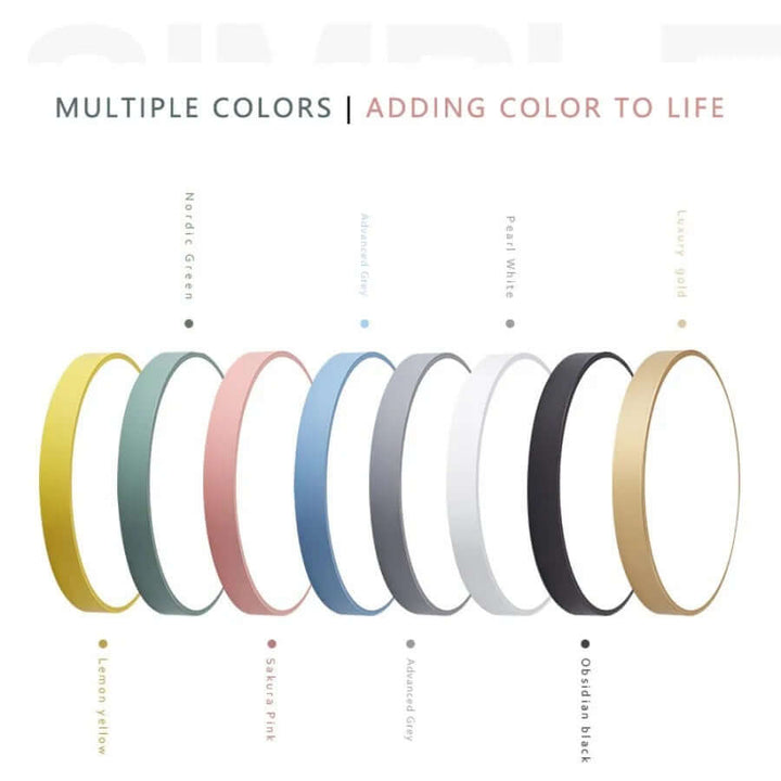 LED Deckenleuchte Holz Rund Modern