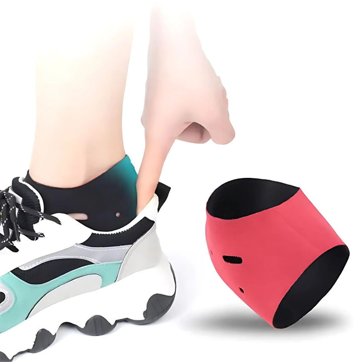 Fersensocken für trockene, rissige Fersen in Beige, elastisch, feuchtigkeitsspendend, ideal bei Plantarfasziitis.