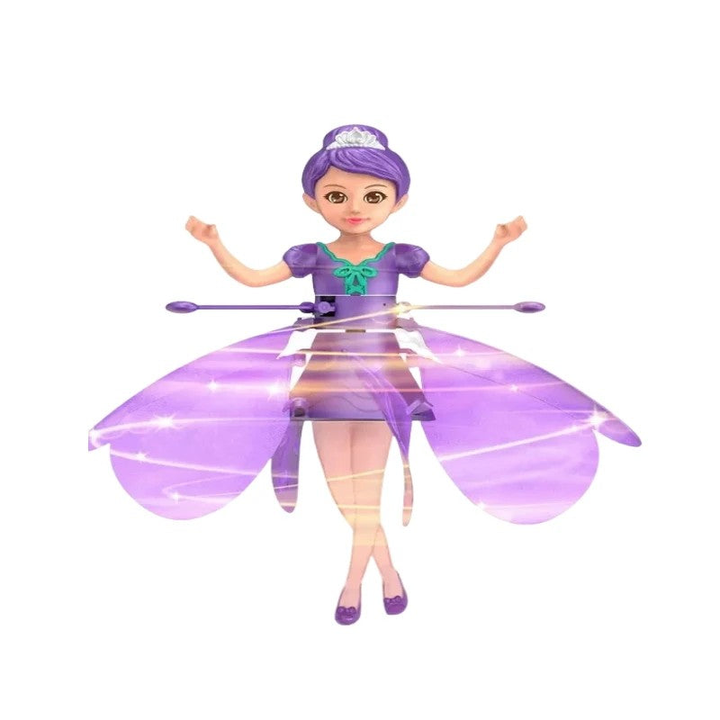 Magical gesture control flying toy for kids with vibrant LED lights, enchanting play.