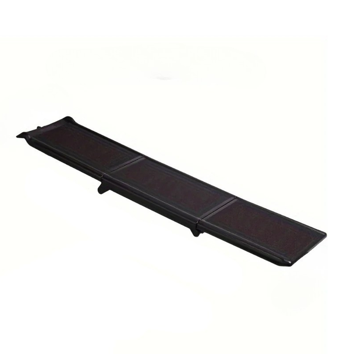 Strong dog ramp for SUV access, offering crucial joint support and pet safety, featuring a non-slip surface.