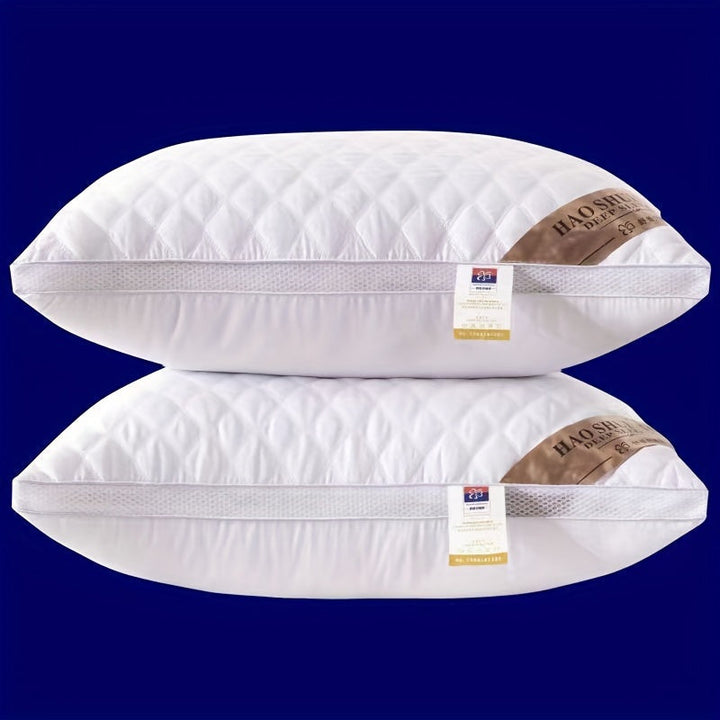 Frendorf Luxus-Kopfkissen: Weiß, formstabil, waschbar, für jede Schlafposition, idealer Schlafkomfort, Hotelqualität.