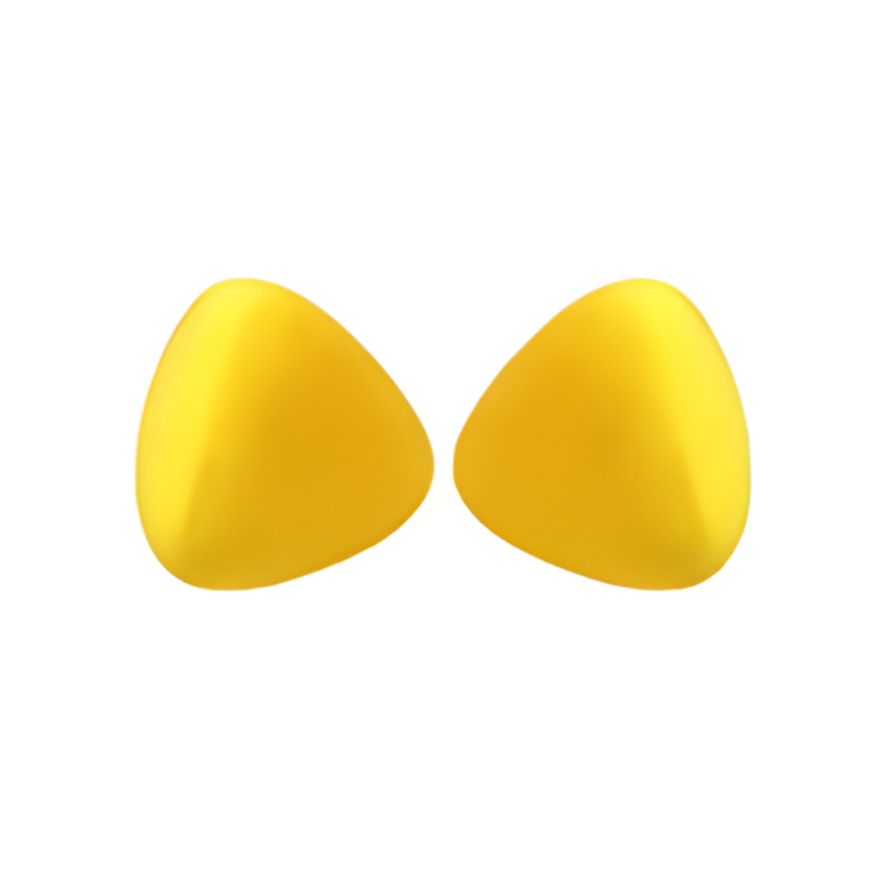 Gelbe, hypoallergene, geräuschreduzierende Ohrstöpsel, ergonomisch, wiederverwendbar, ideal für Ruhe und Komfort.