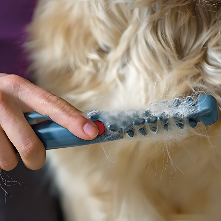 Efficient pet detangler fur trimmer for dogs & cats, removing mats & tangles. Professional grooming results at home.