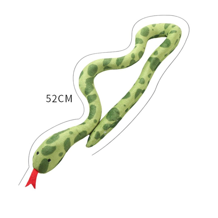 Feline play: A catnip-packed snake toy designed to stimulate instincts and provide hours of fun for cats.