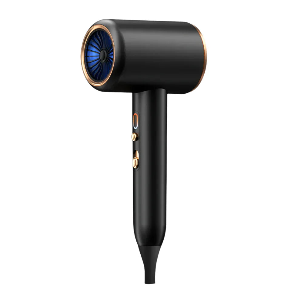 "Haartrockner 2400W mit Ionen-Technologie, ergonomisches Design, schwarz/weiß, effizienter Frizz-schutz für glänzendes Haar"