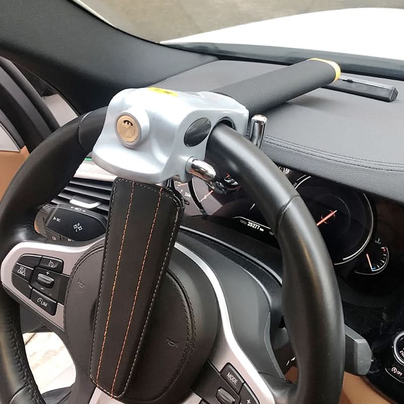 Premium anti-theft device: heavy-duty car steering wheel lock for ultimate vehicle security.