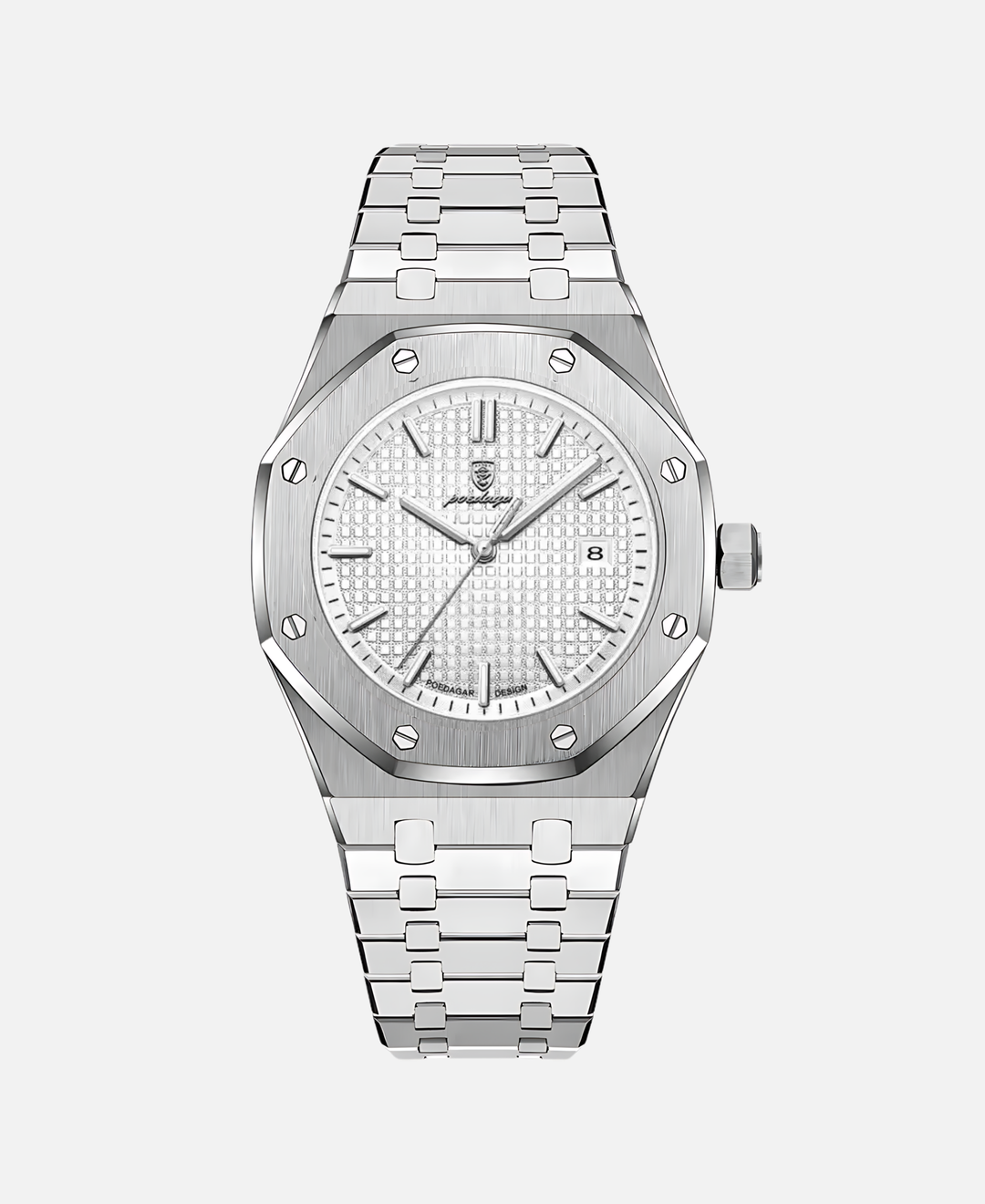 Herren Armbanduhr mit 41mm Edelstahlgehäuse, zeitlos elegant, minimalistisches Design, präzises Quarzwerk, stilvolles Zifferb