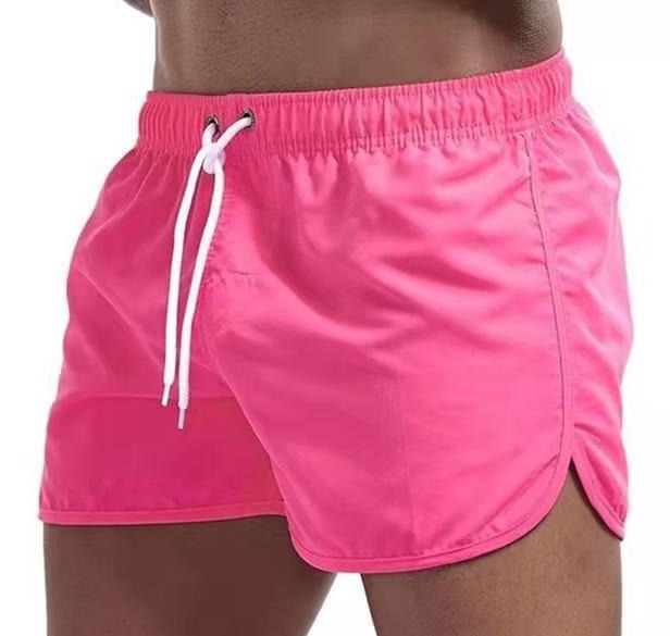 "Herren Badehose, schnell trocknend, modern und komfortabel, mit elastischem Bund und Taschen, ideal für Strandtage."