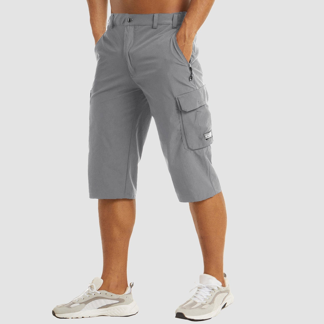 "Herren Cargo Shorts, robust und bequem, mit vielen Taschen, ideal für Outdoor-Abenteuer und Sommeraktivitäten."