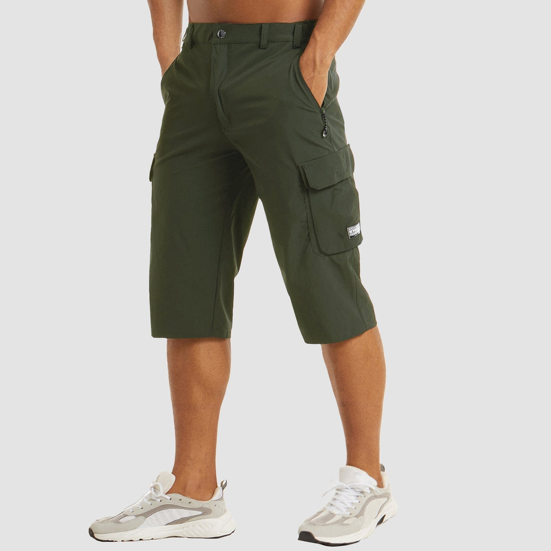 "Herren Cargo Shorts, robust und bequem, mit vielen Taschen, ideal für Outdoor-Abenteuer und Sommeraktivitäten."
