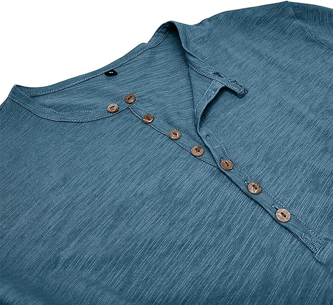 "Herren Casual Baumwolle Shirt, locker geschnitten, in Blau, Dunkelgrün, Schwarz, Weiß, atmungsaktiv, modisch."