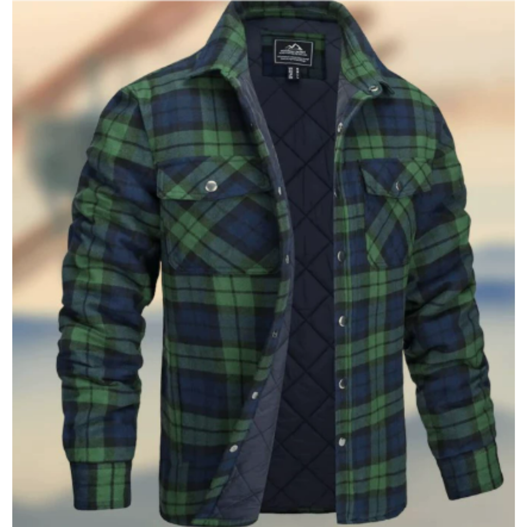 "Herren Flanellhemd, Button-Down, kariert, weich und gemütlich, perfekt für kühle Tage, stilvoller Freizeit-Look."