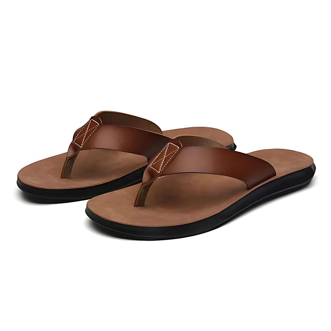 "Herren-Flip-Flops, bequem und stilvoll, perfekte Sandalen für den Sommer, aus robustem Material, leicht und atmungsaktiv."