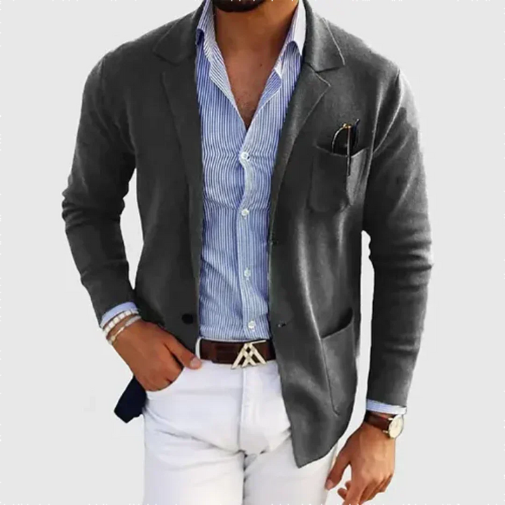 "Herren Lässiger Blazer, stilvoller Look, wärmender Komfort, lockerer Schnitt, vielseitig kombinierbar, elegantes Design"