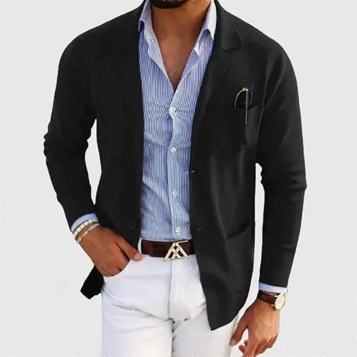 "Herren Lässiger Blazer, stilvoller Look, wärmender Komfort, lockerer Schnitt, vielseitig kombinierbar, elegantes Design"