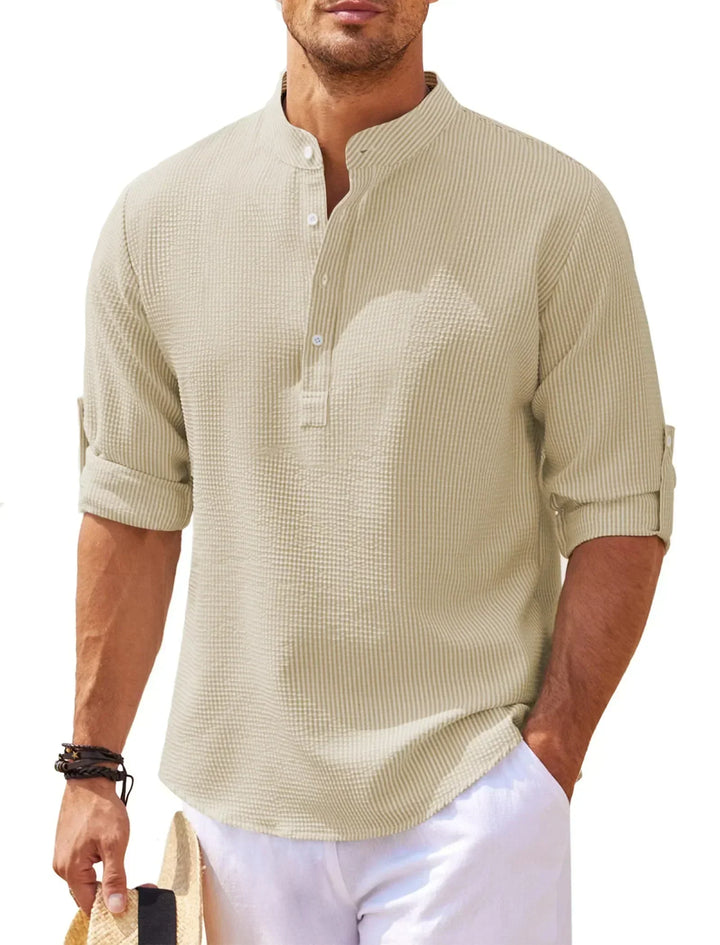 "Herren Longsleeve in elegantem Stil, perfekt für Alltag und Strand, in hochwertigem Material. Komfort und Vielseitigkeit ver