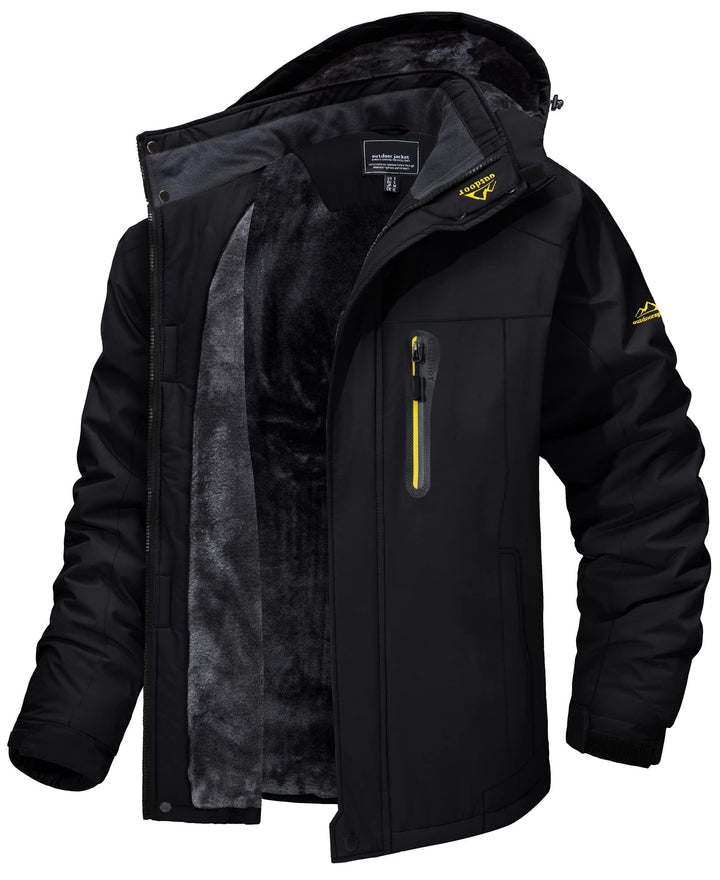 "Herren Outdoor Jacke in Armeegrün, wind- und wasserdicht, ideal für jedes Wetter, modernes Design, vielseitig einsetzbar"