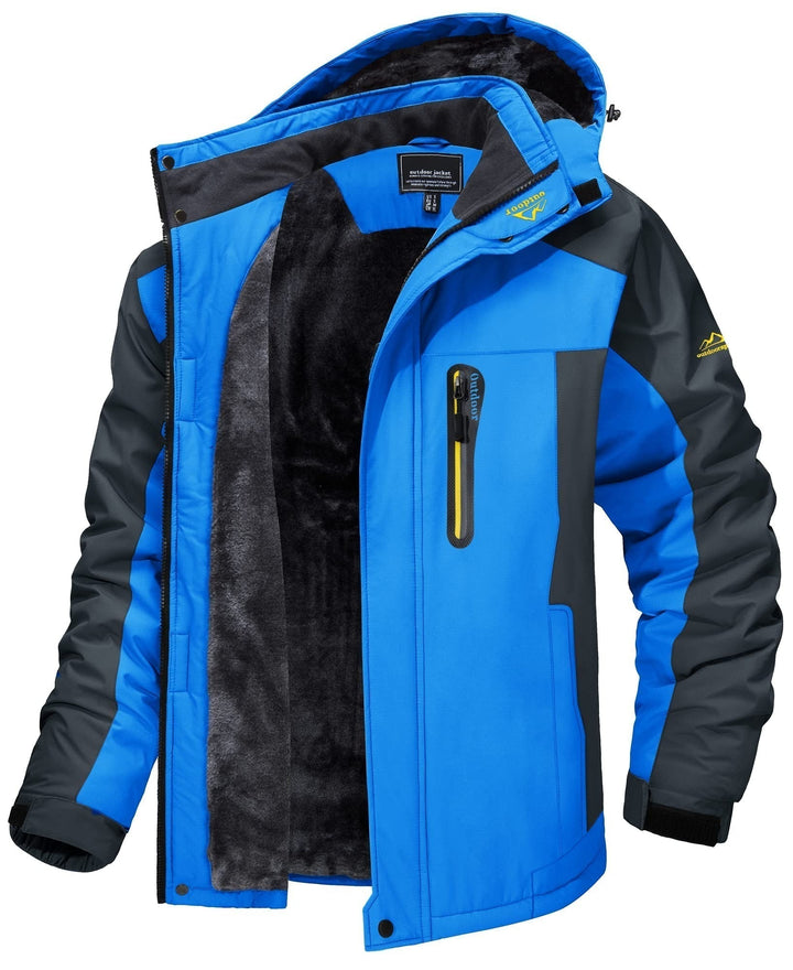 "Herren Outdoor Jacke in Armeegrün, wind- und wasserdicht, ideal für jedes Wetter, modernes Design, vielseitig einsetzbar"