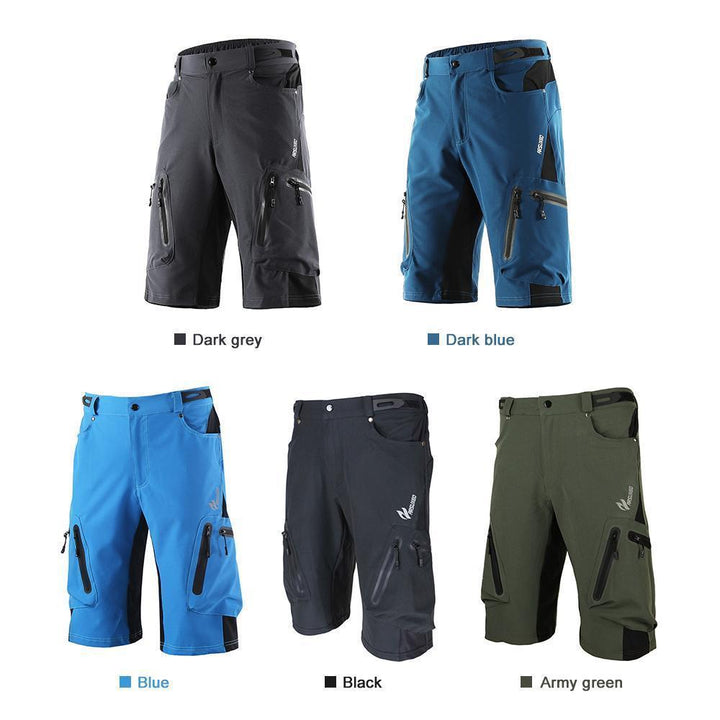 "Herren Outdoor Radhose, atmungsaktiv, elastischer Bund, Reißverschlusstaschen, ideal für Radfahren und Outdoor-Abenteuer."