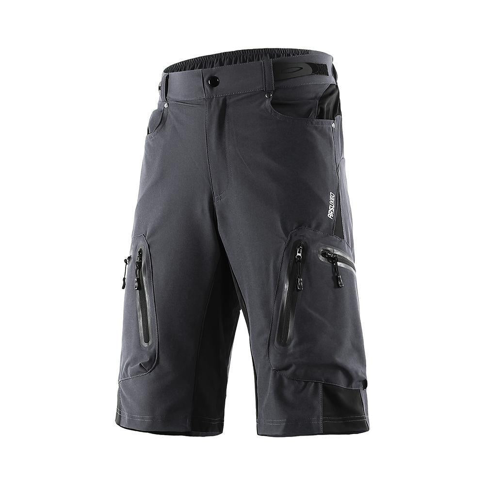 "Herren Outdoor Radhose, atmungsaktiv, elastischer Bund, Reißverschlusstaschen, ideal für Radfahren und Outdoor-Abenteuer."