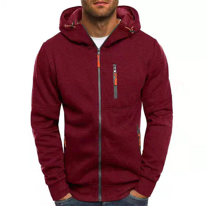"Herren Outdoor Strickjacke, robustes Design, gestricktes Material, vielseitig und modern, ideal für kalte Tage und Outdoor"