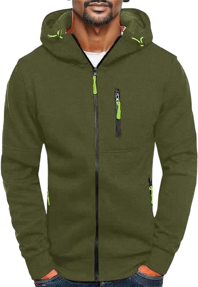 "Herren Outdoor Strickjacke, robustes Design, gestricktes Material, vielseitig und modern, ideal für kalte Tage und Outdoor"