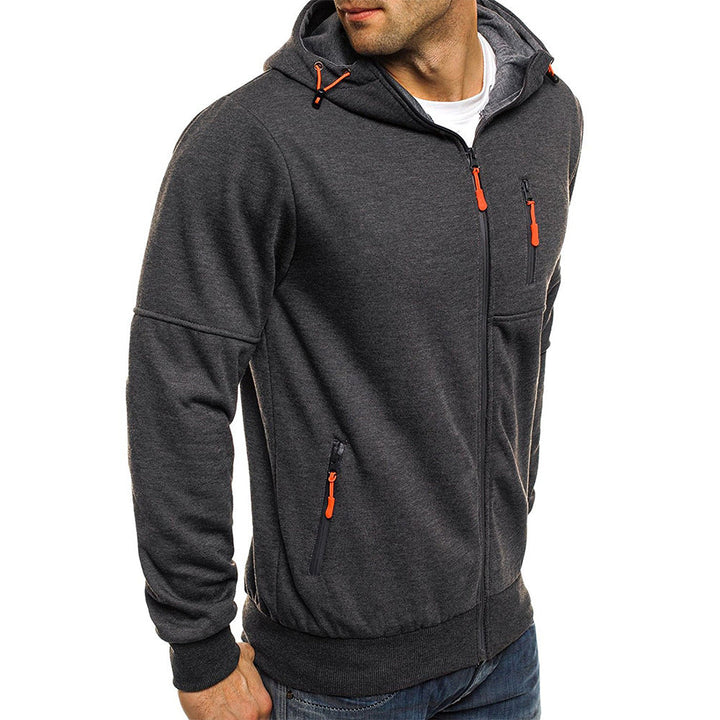 "Herren Outdoor Strickjacke, robustes Design, gestricktes Material, vielseitig und modern, ideal für kalte Tage und Outdoor"