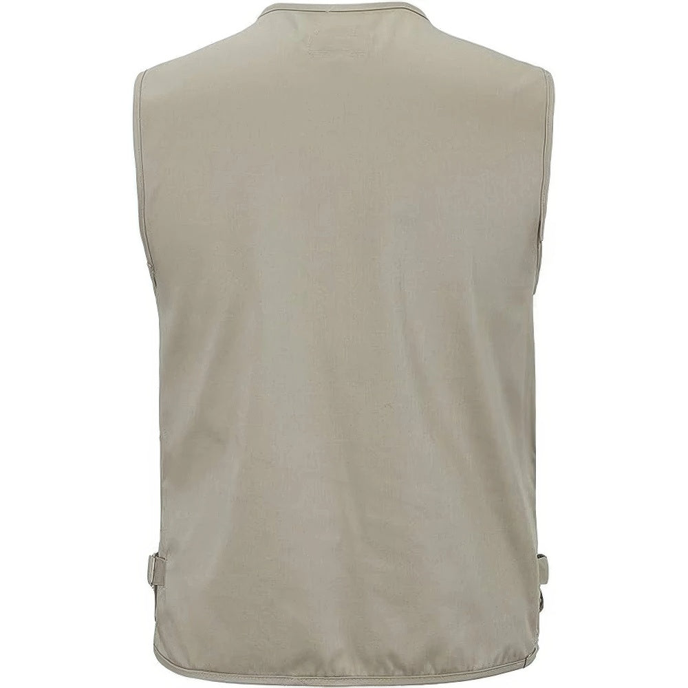 "Herren Outdoor Wanderweste, leicht, atmungsaktiv, wetterfest, mit Taschen, ideal für Wandern und Camping."