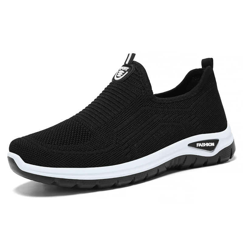 "Herren Slip-On Sneakers, atmungsaktiv, mit flexiblem Strick-Obermaterial für Komfort und sportlichen Look. Perfekt für Allta