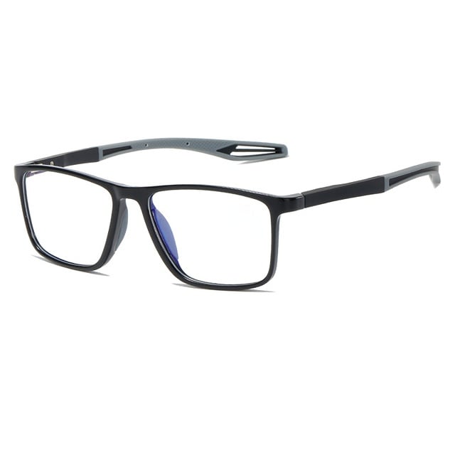 Herren Titanbrille, leichte, robuste Progressivgläser, Anti-Blau Licht Schutz, ideal für digitales Sehen, stilvoll.