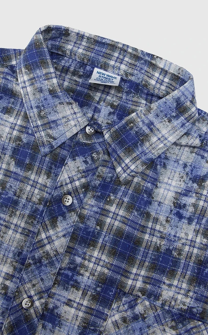 "Herren Übergrößen Kariertes Hemd aus weicher Baumwolle in klassischem Karomuster, ideale Passform für Komfort im Alltag"