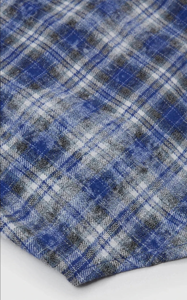 "Herren Übergrößen Kariertes Hemd aus weicher Baumwolle in klassischem Karomuster, ideale Passform für Komfort im Alltag"