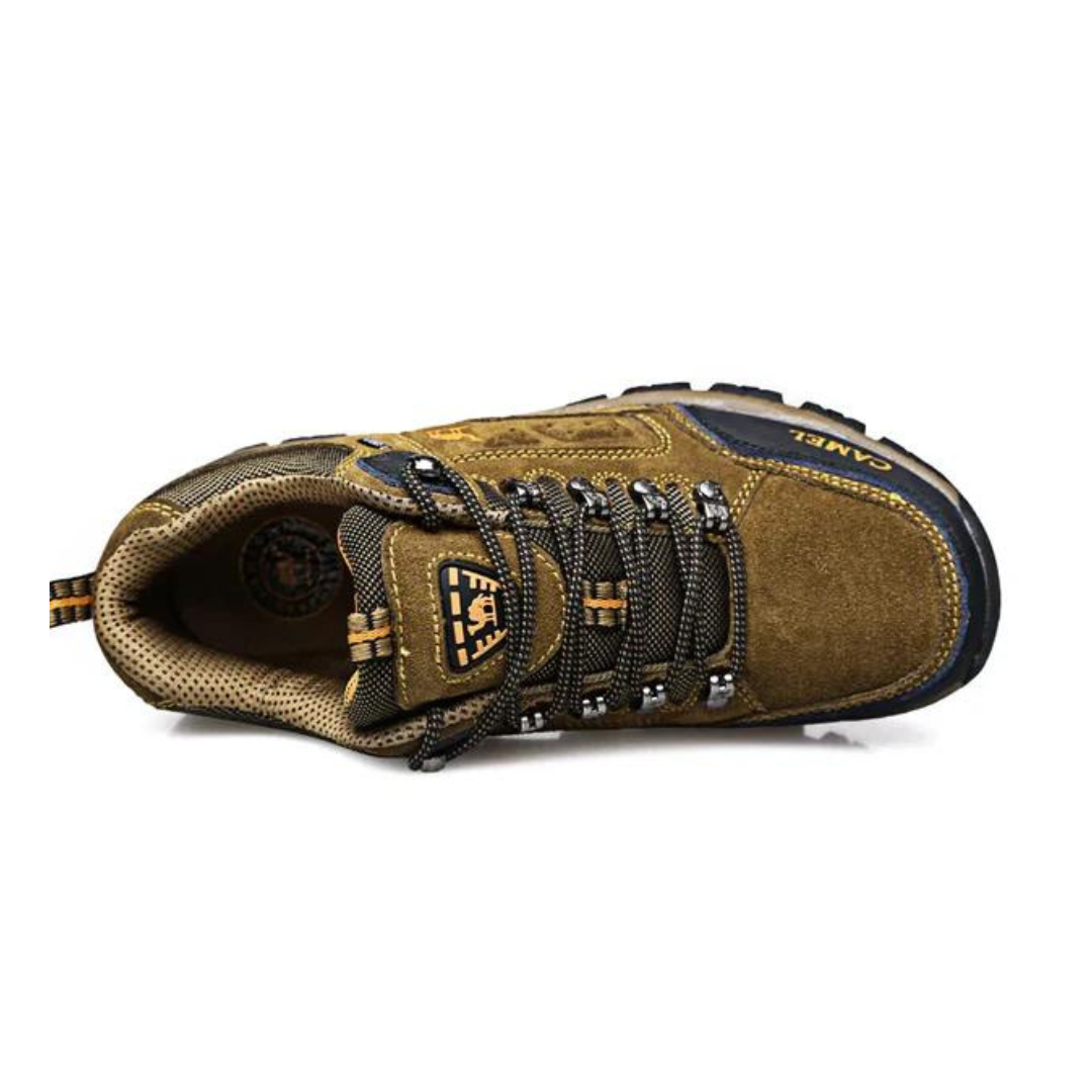 "Herren Wanderschuhe, wasserdicht, atmungsaktiv, braun, robustes Design, ideal für Outdoor-Abenteuer, rutschfeste Sohle"