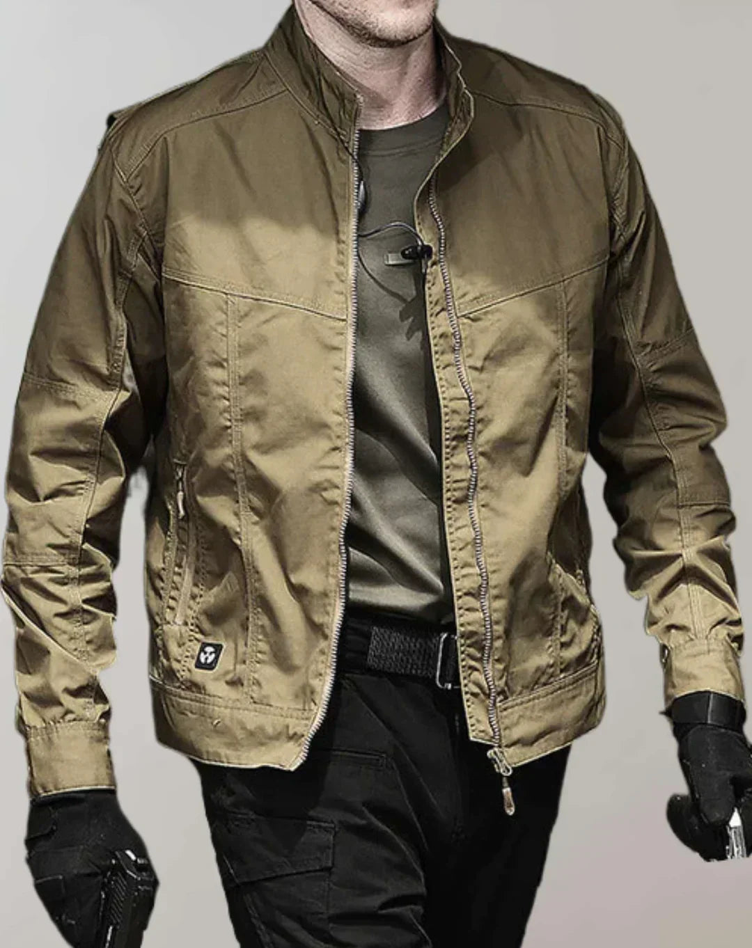 Herren Windjacke, winddicht, stilvoll, militärisches Design, ideal für Abenteuer, zeitloser Look, praktisch und bequem.
