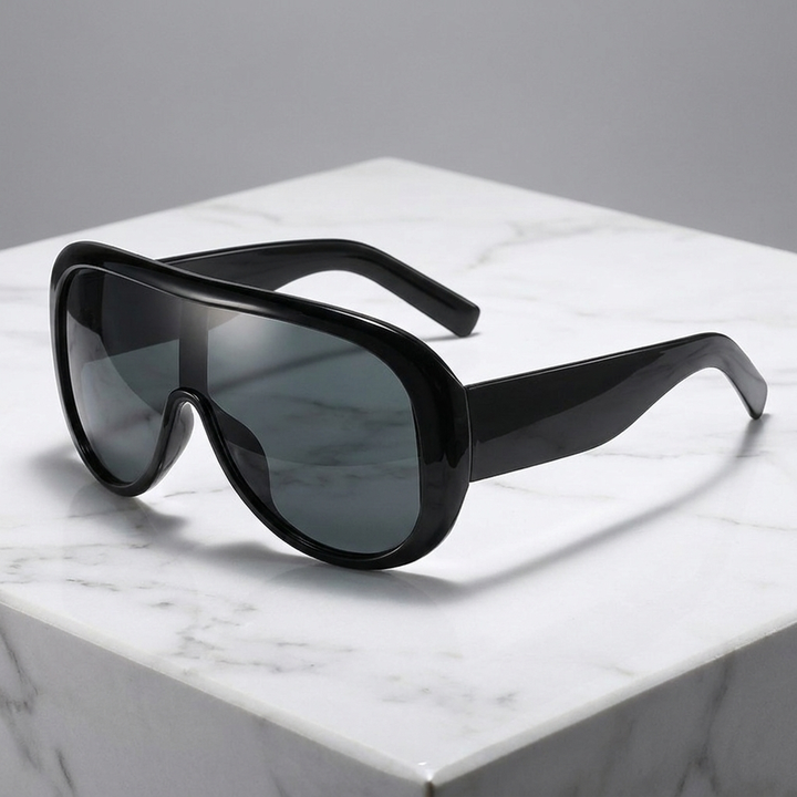Fashionable women's pilot sunglasses with UV400 eye protection, ideal for summer and sophisticated looks.