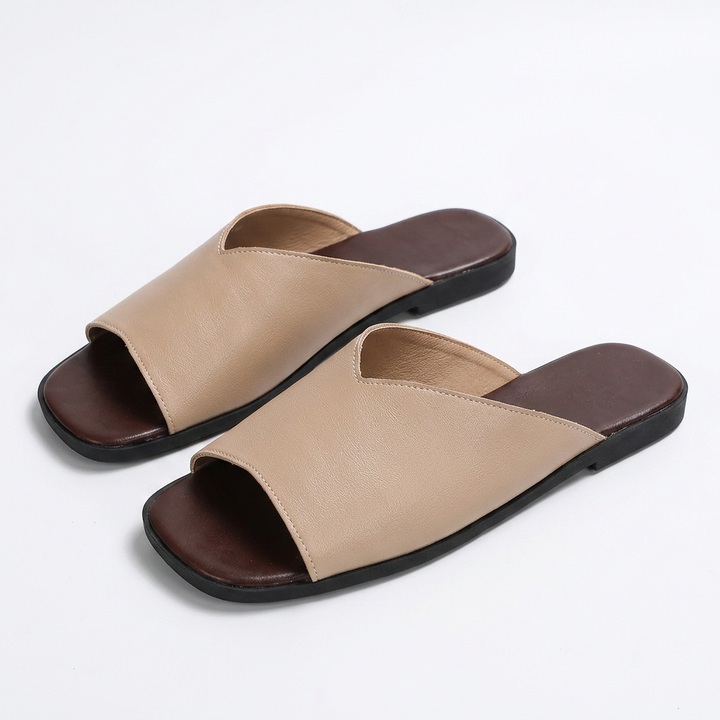 Versatile women's open-toe flats, a perfect blend of style and comfort for any occasion.